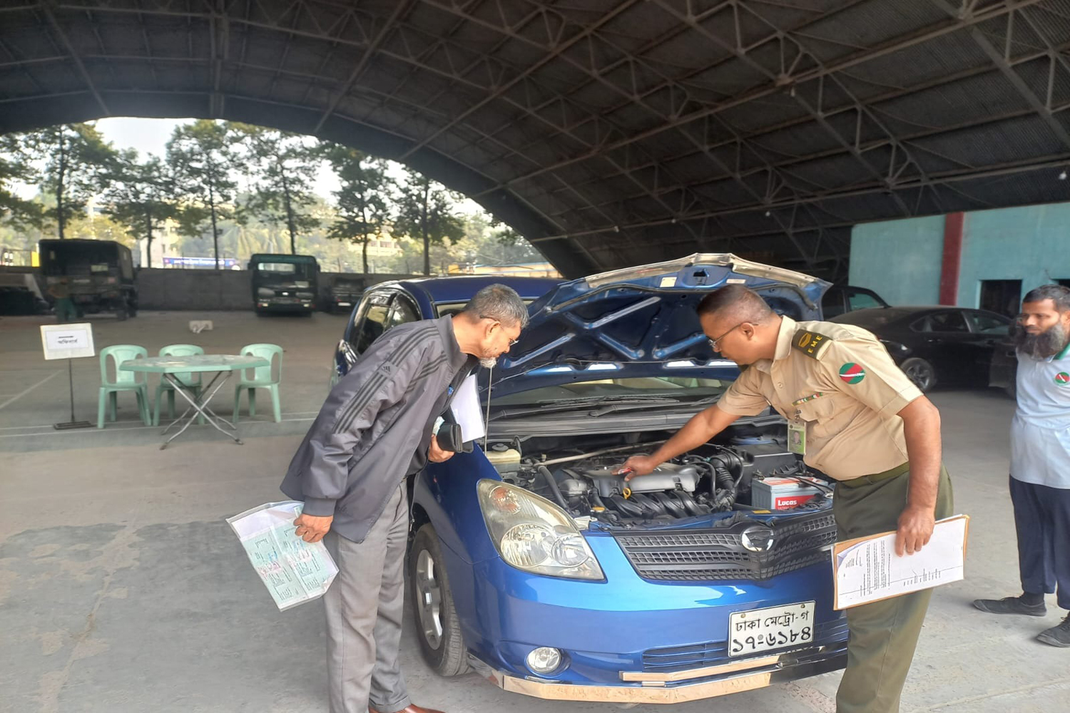 CAR INSPECTION FOR VEHICLE STICKER